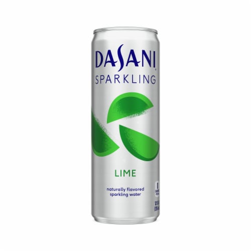 Dasani Lime Sparkling Water Perspective: front