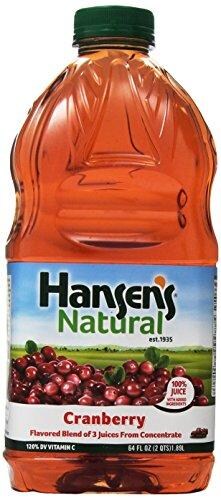 Hansen's Natural Cranberry Juice Perspective: front