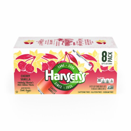 Hansen's Cherry Vanilla Soda Perspective: front