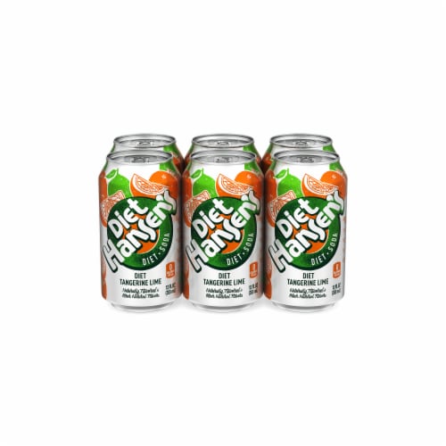 Hansen's Diet Tangerine Lime Soda Perspective: front