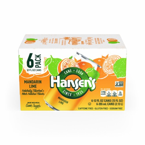 Hansen's Mandarin Lime Soda Perspective: front