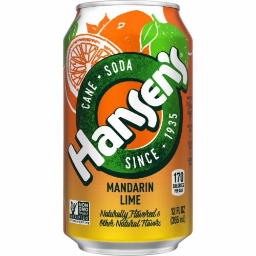 Hansen's Mandarin Lime Soda Perspective: front