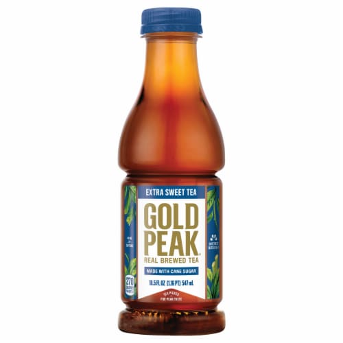 Gold Peak® Real Brewed Extra Sweet Tea Perspective: front