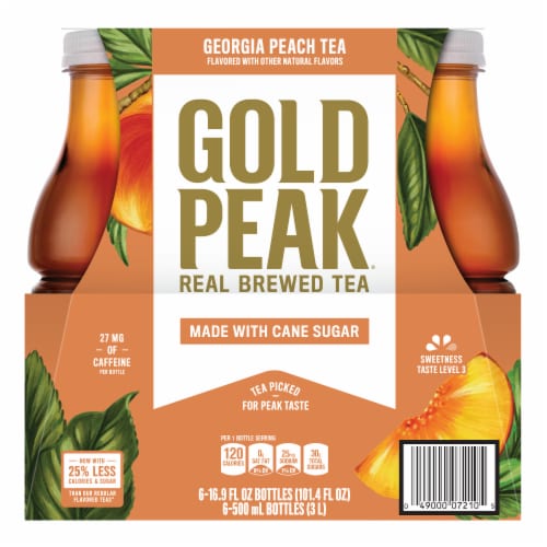 Gold Peak Georgia Peach Tea Perspective: front