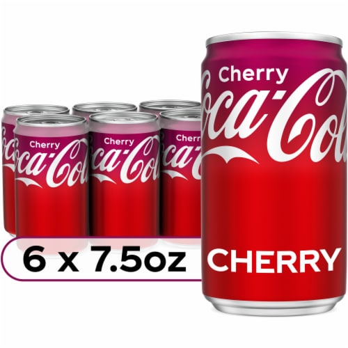 Coca-Cola® Cherry Soda Mini Cans Perspective: front