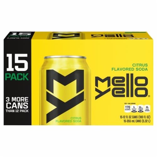 Mello Yellow® Citrus Flavored Soda Perspective: front