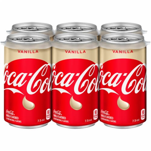 Coca-Cola® Vanilla Mini Cans, 6 cans / 7.5 fl oz - Kroger