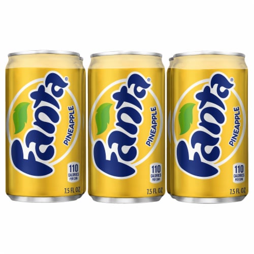 Fanta® Pineapple Mini Cans Perspective: front