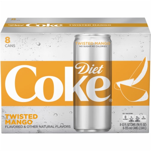 Diet Coke Twisted Mango Soda Perspective: front