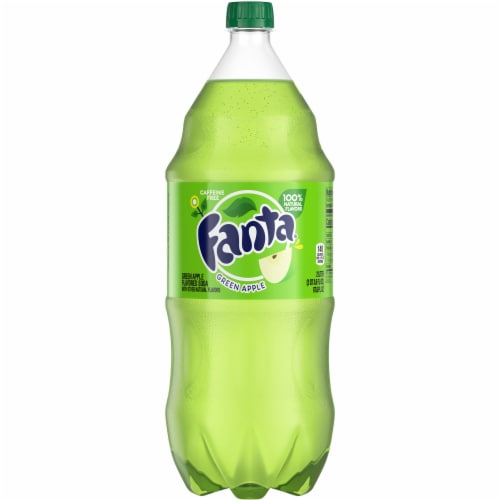 Fanta Green Apple Soda Perspective: front