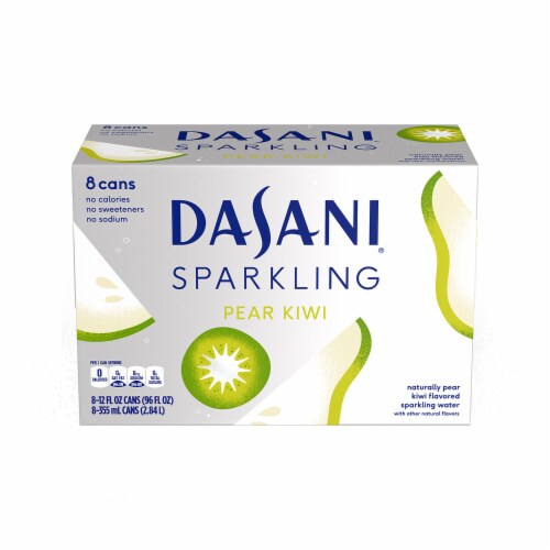 Dasani Sparkling Pear Kiwi Sparkling Water Perspective: front