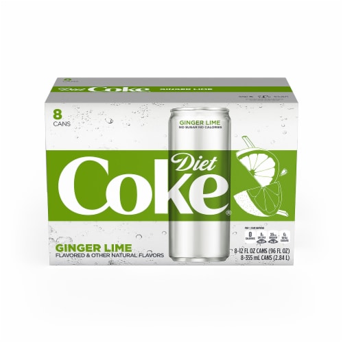 Diet Coke Ginger Lime Soda Perspective: front
