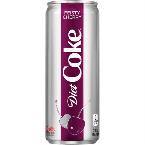 Diet Coke Feisty Cherry Soda Perspective: front