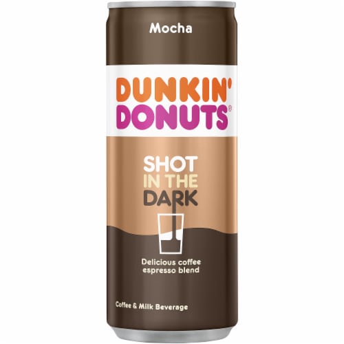 Dunkin' Donuts Shot in the Dark Mocha Coffee & Milk Beverage Perspective: front