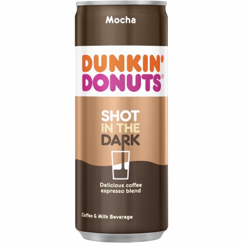 Dunkin' Donuts Shot in the Dark Mocha Coffee & Milk Beverage Perspective: front