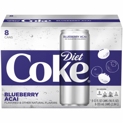 Diet Coke® Blueberry Acai Soda Cans Perspective: front