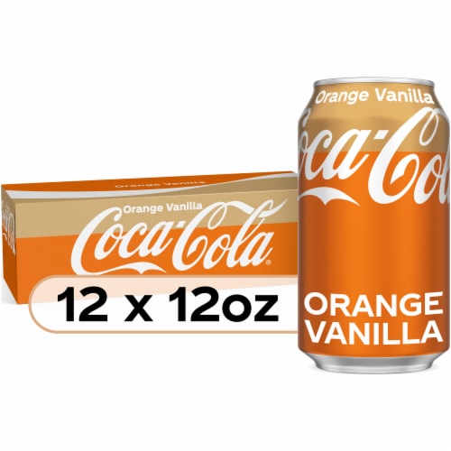 Coca-Cola® Orange Vanilla Soda Cans Perspective: front