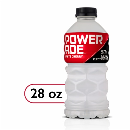 Powerade Cherry Added Electrolyte & Vitamin Fruit Flavor Sports Drink Perspective: front