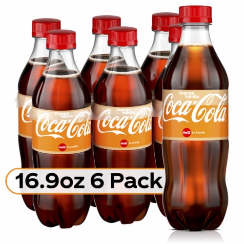 Coca-Cola® Orange Vanilla Soda Bottles Perspective: front