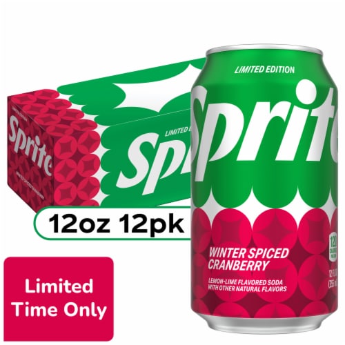 Sprite® Winter Spiced Cranberry Soda Cans, 12 pk / 12 fl oz Harris Teeter