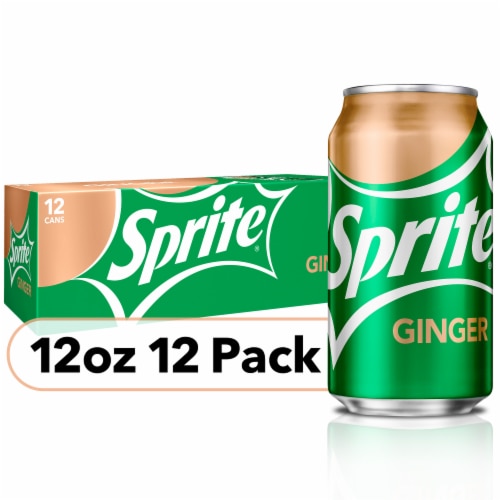 Sprite Ginger Lemon Lime And Ginger Flavored Soda Pop Soft Drink Fridge Pack Perspective: front
