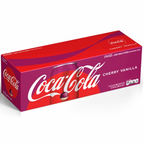 Coca-Cola® Cherry Vanilla Soda Cans Perspective: front