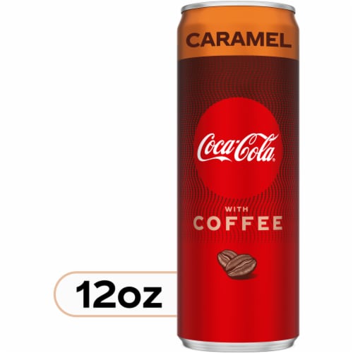 Coca-Cola® With Coffee Caramel Soda Can Perspective: front