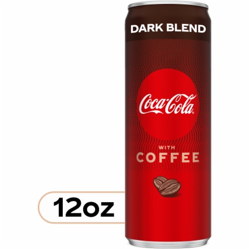 Coca-Cola® With Coffee Dark Blend Soda Can Perspective: front