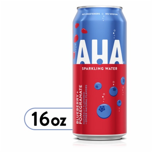 AHA® Blueberry Pomegranate Flavored Sparkling Water Can