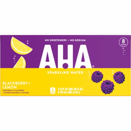 AHA® Blackberry Lemon Flavored Sparkling Water