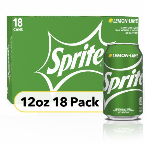 Sprite® Lemon Lime Caffeine Free Soda Cans Perspective: front