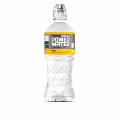 Powerade Zero Sugar Lemon Power Water Perspective: front