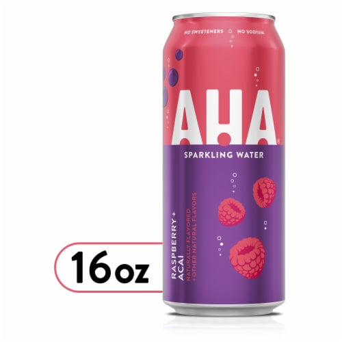 AHA® Raspberry Acai Flavored Sparkling Water Can