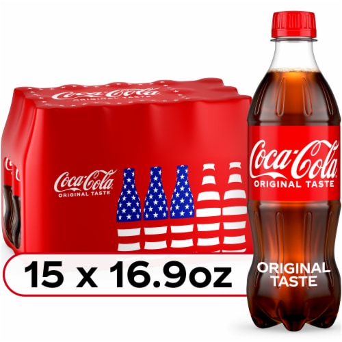 Coca-Cola Classic Soda Bottles Perspective: front