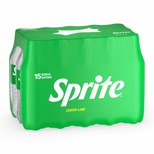 Sprite® Lemon Lime Caffeine Free Soda Bottles Perspective: front