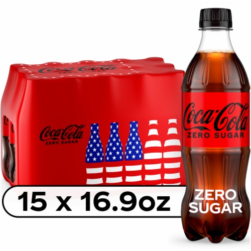 Coca-Cola Zero Sugar Cola Soda Perspective: front