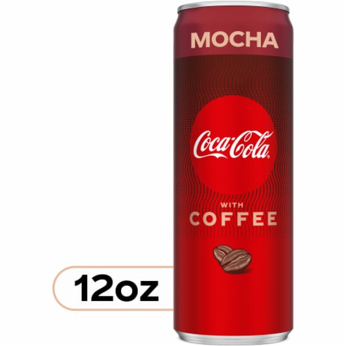 Coca-Cola® With Coffee Mocha Soda Can Perspective: front