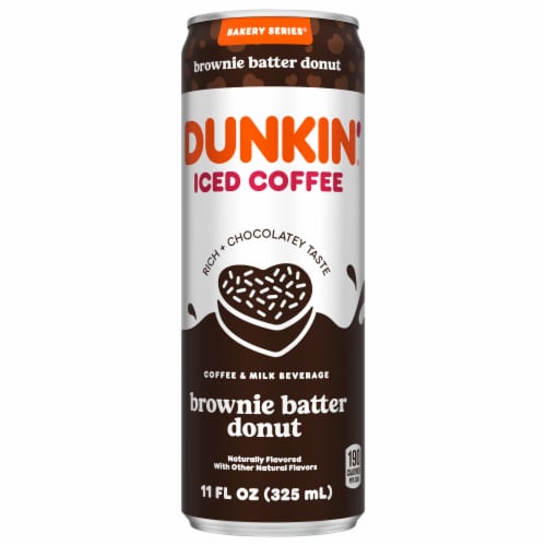 Dunkin'® Brownie Batter Donut Iced Coffee Perspective: front