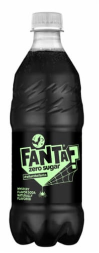 Fanta® Zero Sugar Mystery Flavor Soda Bottle Perspective: front