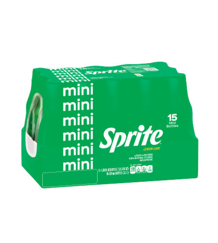 Sprite® LEMON-LIME Mini Bottles Perspective: front