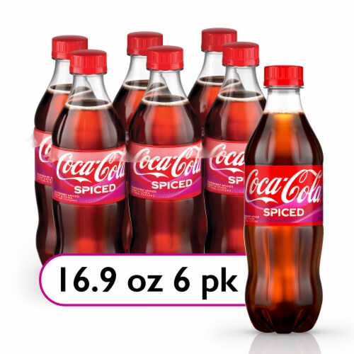 Coca-Cola® Spiced Raspberry Soda Bottles Perspective: front
