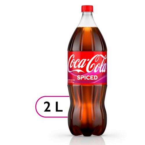 Coca-Cola® Spiced Raspberry Soda Bottle Perspective: front