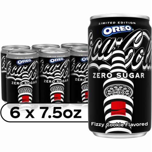 Coca-Cola® Zero Sugar OREO Soda Mini Cans Perspective: front