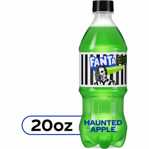 Fanta® Haunted Apple Soda Bottle Perspective: front