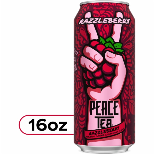 Peace Tea® Razzleberry Iced Tea Can Perspective: front