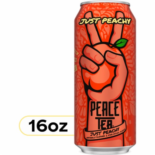 Peace Tea® Just Peachy Iced Tea Can Perspective: front