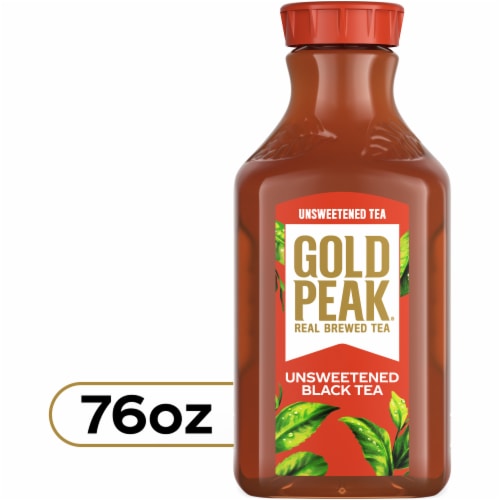 Gold Peak® Unsweetened Black Tea Bottle Perspective: front