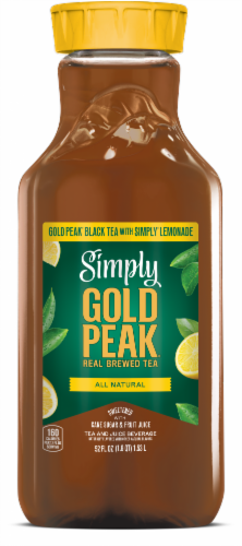 Simply Gold Peak Real Brewed Sweet Tea With Simply Lemonade Perspective: front