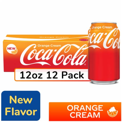 Coca-Cola® Orange Cream Soda Cans Perspective: front
