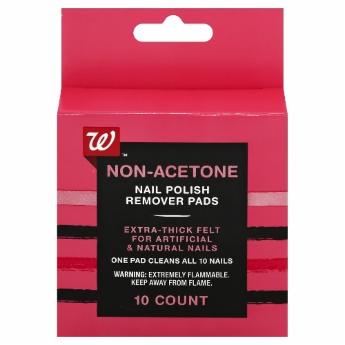 Walgreens Beauty Non-Acetone Nail Polish Remover Pads, 10 ct - Ralphs